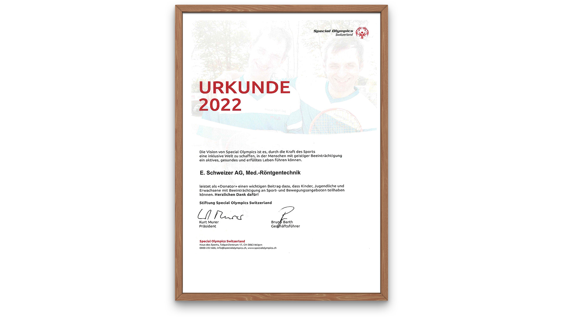 Beitrag an Special Olympics 2022 – Schweizer Röntgen